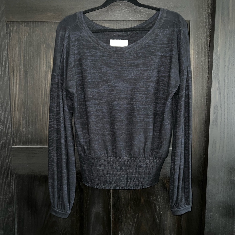 Soft A&F cozy long sleeve with a cinched waist